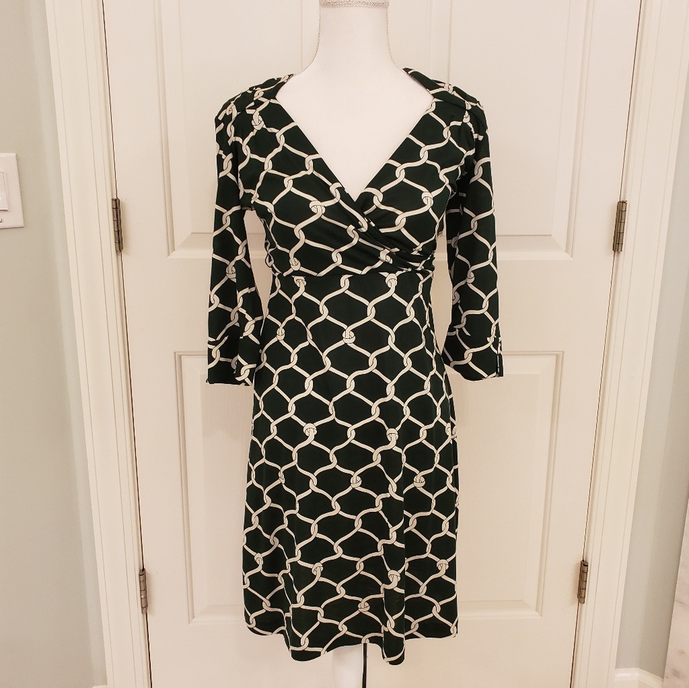 Banana Republic Green Sheath Dress, Small